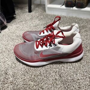 Nike Crimson and Ivory Athletic Sneakers